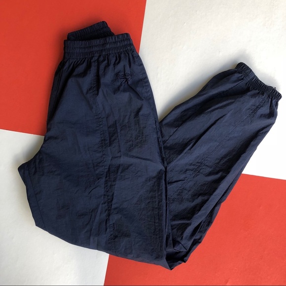 reebok nylon track pants